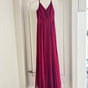 Lulu Bridesmaid dress in Burgundy
